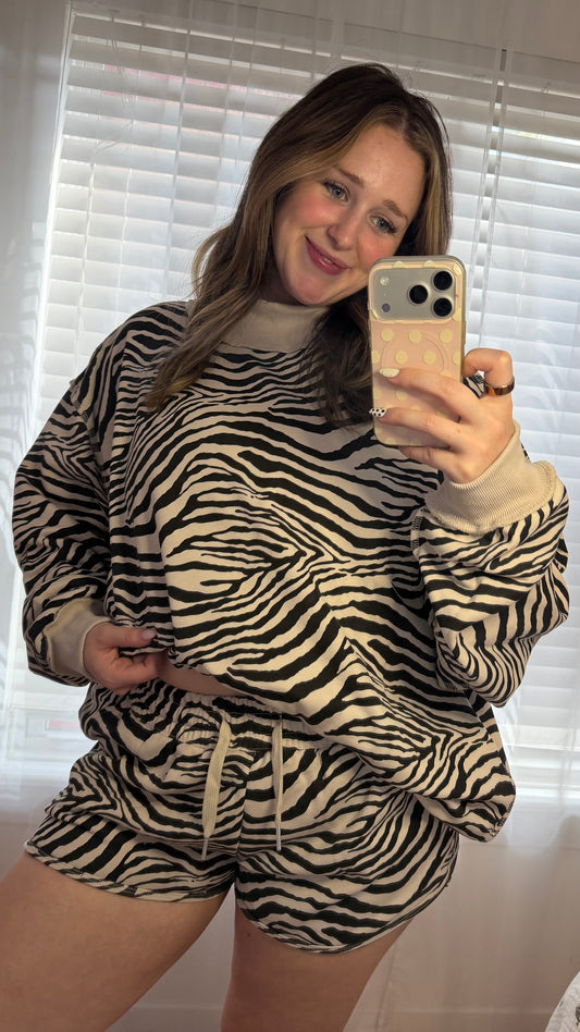 Zebra Mockneck