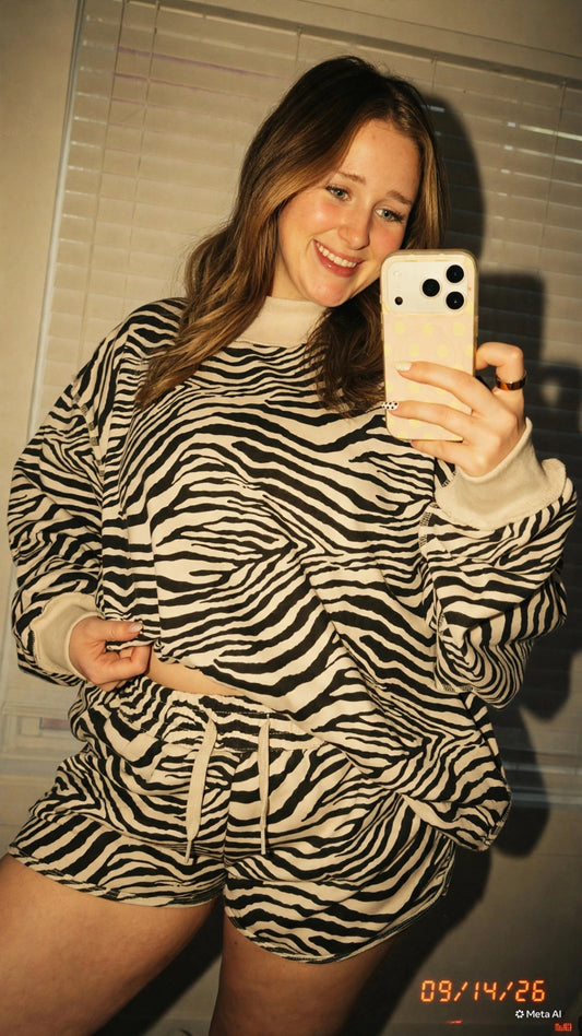 Zebra Mockneck